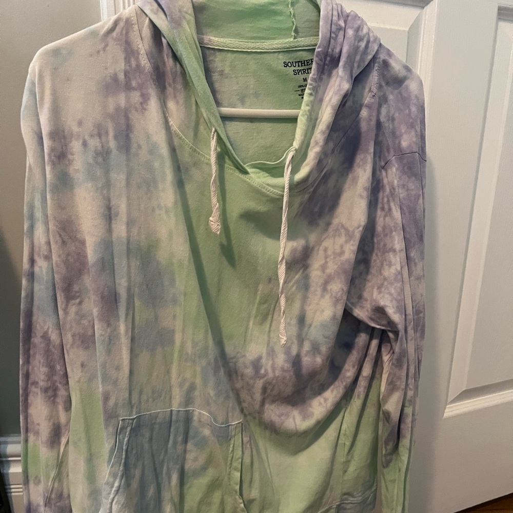 Red dress tie dye lounge set